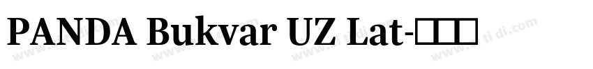 PANDA Bukvar UZ Lat字体转换